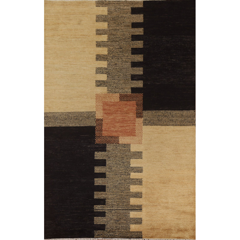 Tapis unique en laine noué à la main nouvel âge 5 pi 6 po x 8 pi Chadbourne