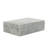 White Resin Ridged Boxes Set of Two - 12" x 8" x 4"