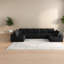 Canapé d'angle à compression, canapé moderne en velours côtelé pelucheux de 166 pouces en forme de U pour la maison-1630586992