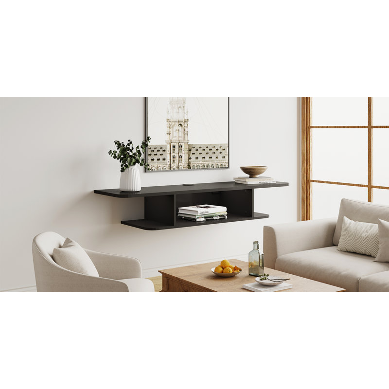 Righer Unfinished Floating TV Stand for TVs up to 65"