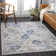 Tapis bleu marine / brun clair Dupras