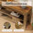 63'' Console Table with 3-Tier Storage Shelves, TV Stand for Living Room