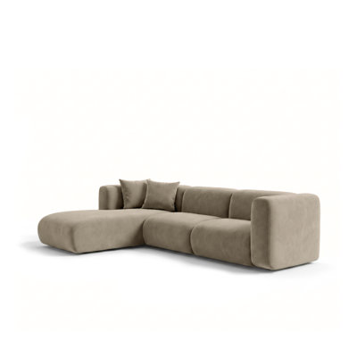 3 Seater Velvet Sofa & Chaise