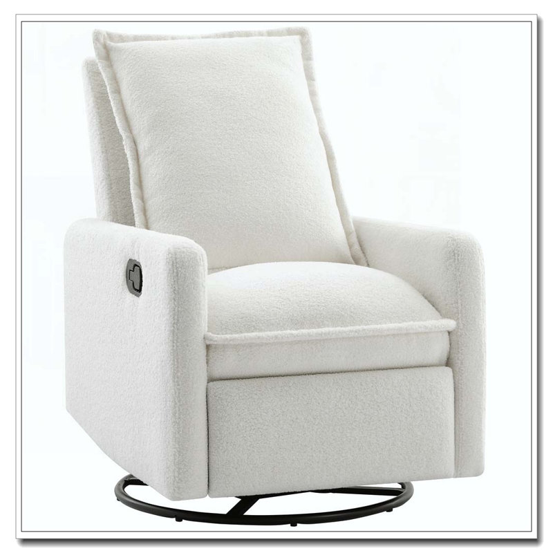 Fauteuil inclinable et pivotant, White