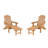 Durable Patio Chaise Lounges, Teak Wood Style, Rustic Outdoor Relaxation