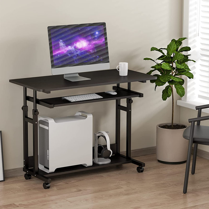 Adjustable Computer Desk, Black