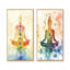 Chakras en équilibre radieux I - Décoration murale Yoga en 2 pièces pour salon-78492002-78492015