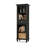 Black Solid + Manufactured Wood Display Cases