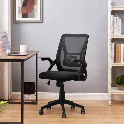 Adjustable Mid-Back Swivel Ergonomic Office Chair with Adjustable Arms, Mesh Lumbar Support, Height Adjustable