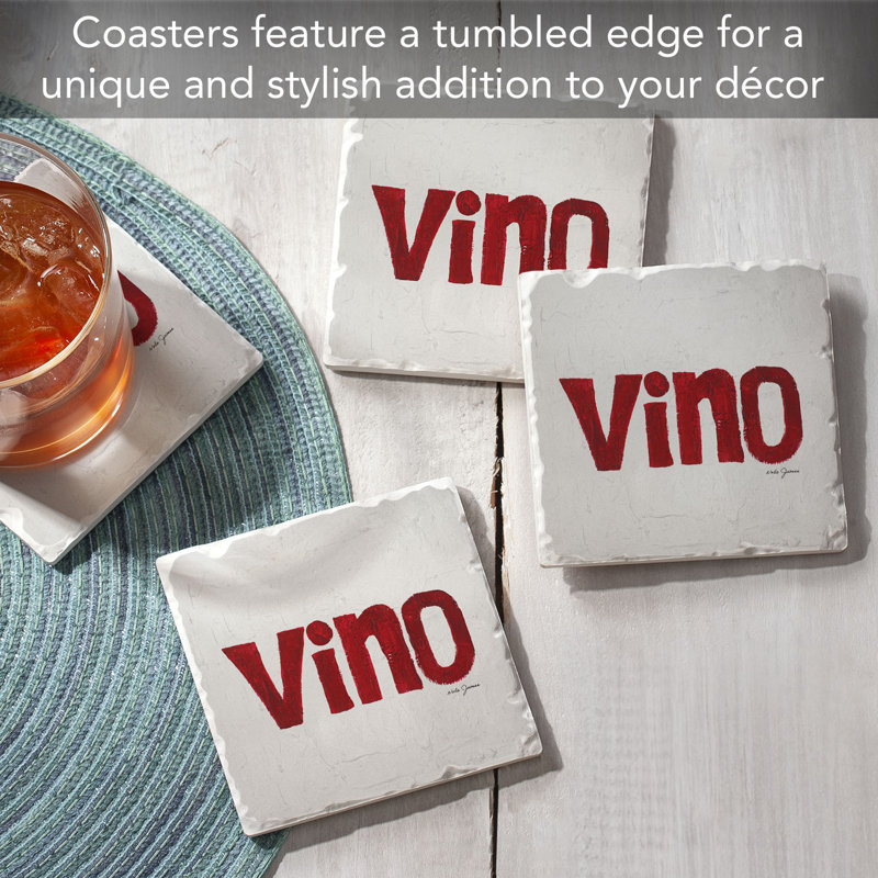 Ensemble de 4 sous-verres Vino
