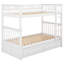 Lit superposé simple au-dessus de simple avec tiroirs, lits convertibles, blanc-547736649-547736648