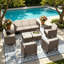 7-Piece Outdoor Wicker Sofa Set, All-Weather High Back with Comfy Cushions, 2 Single & 2 Swivel Chairs, 1 Three-Seat Sofa, 2 Ottomans-1723048656