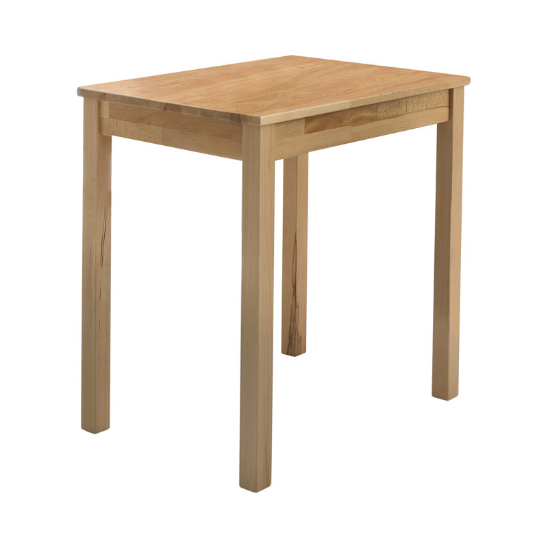 Erik Beech Solid Wood Dining Table, 75cm H x 70cm L x 50cm W
