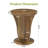 19.7" End Table with Pedestal Base