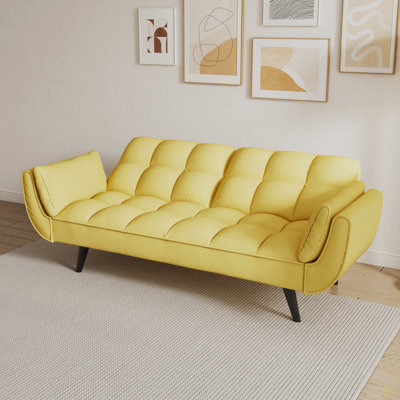 74 pouces canapé doux deux accoudoirs coussin décoratif confortable