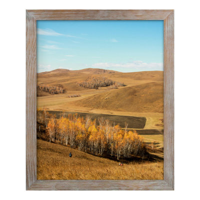 Wall Mount Grey Wood Poster Frame
