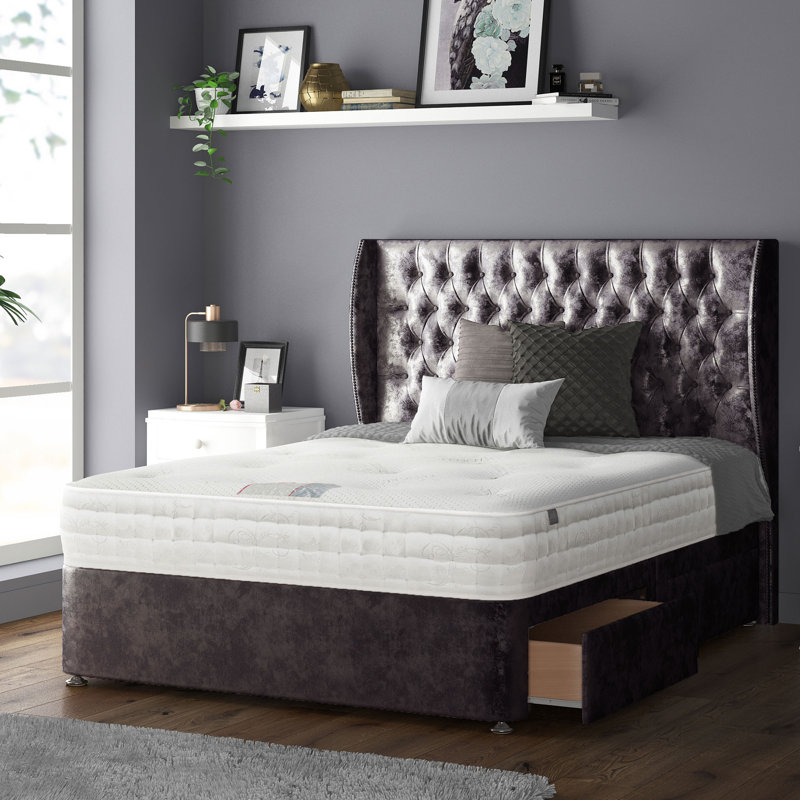Mandalay Upholstered Headboard, Super King (6'), Amethyst
