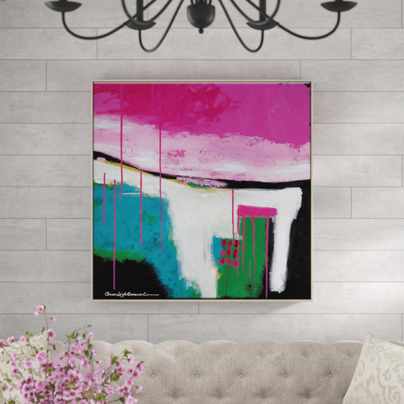 Sherren Comensoli - Painting on Canvas, Timber, 76cm H x 76cm W