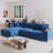 114.5'' Corduroy L-Shaped Sectional Sofa With Reversible Chaise, Hidden Storage, And Two Pillows For Comfortable Living-1129594692