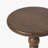 Isabel Spindle Round Drink Table Wheel Base Acacia Solid Wood Finish Space Saving side Table for Living Room-120232470-120232372