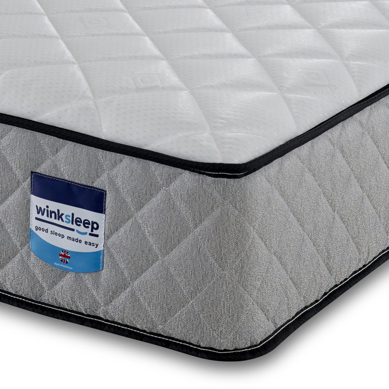 Winksleep Orthopaedic Memory Foam Spring Mattress, Medium-Firm Comfort, Small Single (2'6)