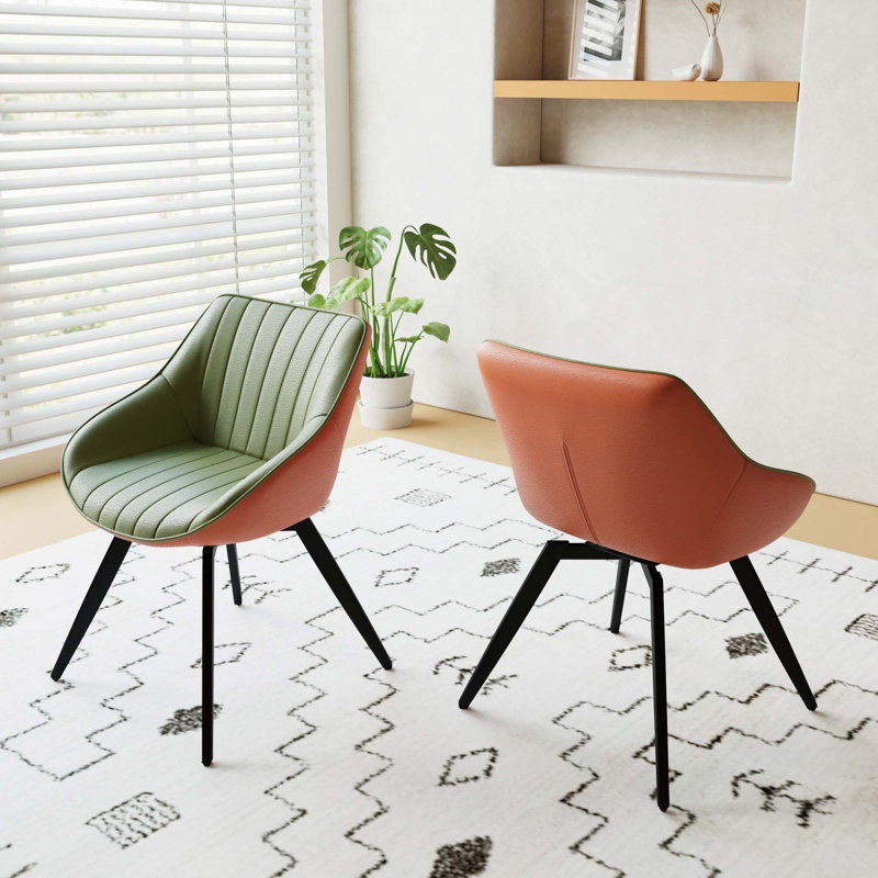 PU Dining Chair Set, Green