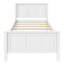 Lit plateforme simple avec lit gigogne et tiroirs, blanc-1507454946