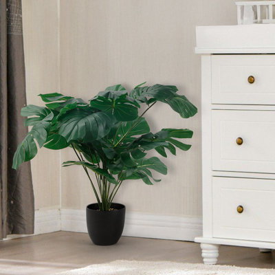 Large - sized Artificial Monstera Potted Plant