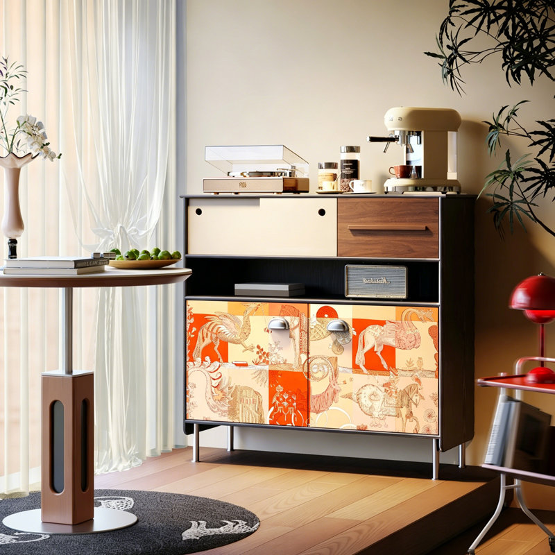 Modern Retro Simple Style Accent Cabinet