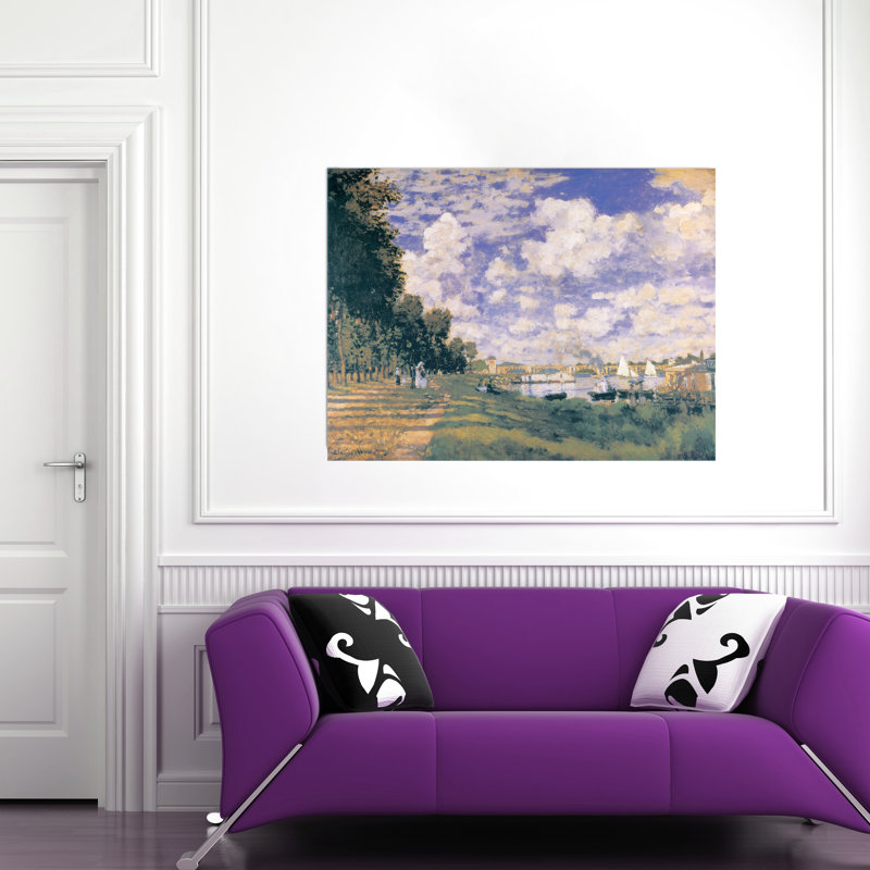 Claude Monet - No Frame Print on Wood, 75cm H x 100cm W x 1.8cm D