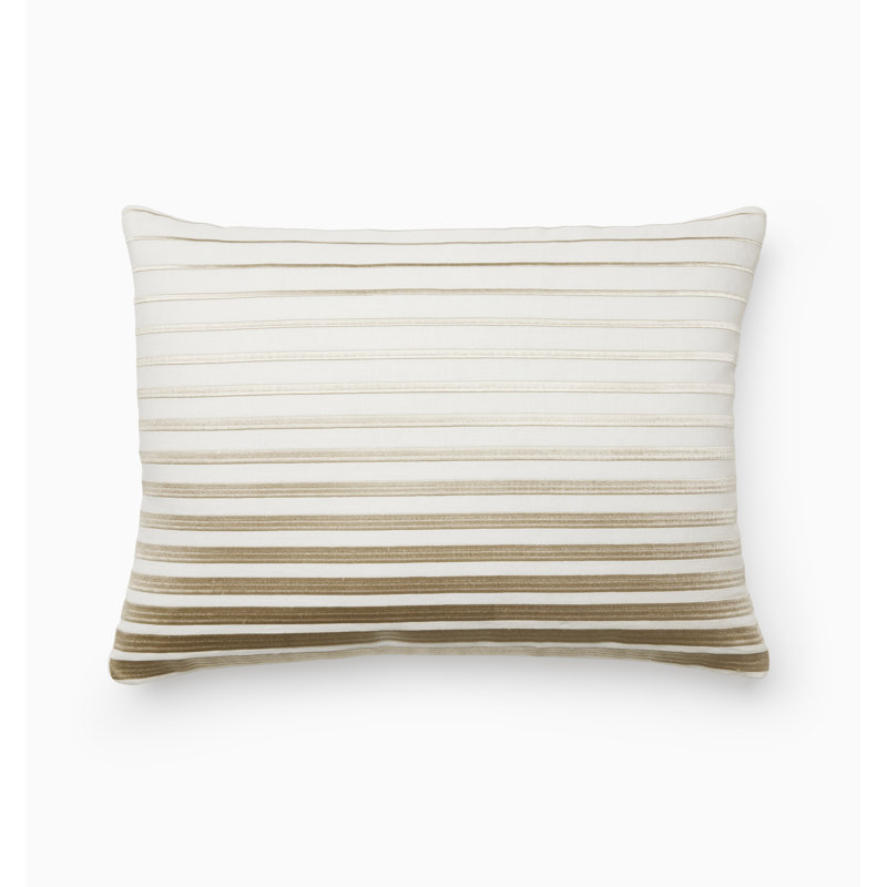 Orizzonte Linen Lumbar Pillow Cover & Insert, Oyster/Sand