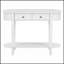 Elegant Retro Console Table with Curved Design and Smooth Glaze for Entryways, Living Rooms, and Hallways-1255035765