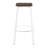 Industrial Bar Stool Set with Built-in Footrest