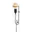 Lampe murale moderne industrielle, corps en métal noir, 11,8 po de diamètre x 11,8 po de hauteur | Interrupteur marche / arrêt sur câble 78,7 po | Douille E27, 40 W maximum, IP20 | Éclairage élégant et enfichable pour la décoration de la maison et