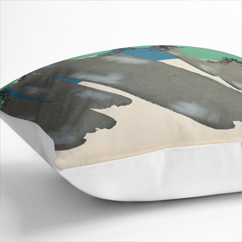 Trees Scatter Cushion with Filling, White, 55cm H x 55cm W x 20cm D