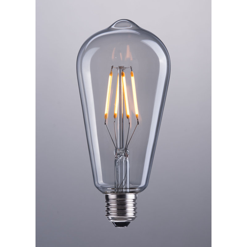 Ampoule DEL E26 ST64 4W 146X64mm transparente