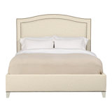 Caroline/Casey Queen Upholstered Low Profile Panel Bed
