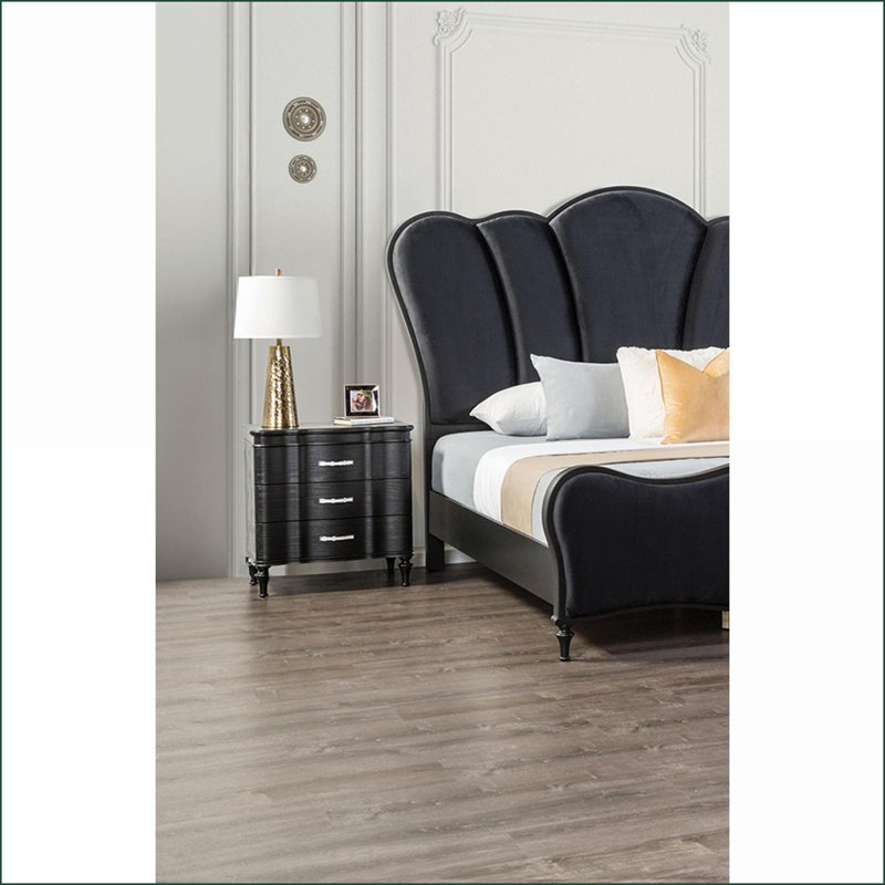 Table de chevet 3 tiroirs Glam