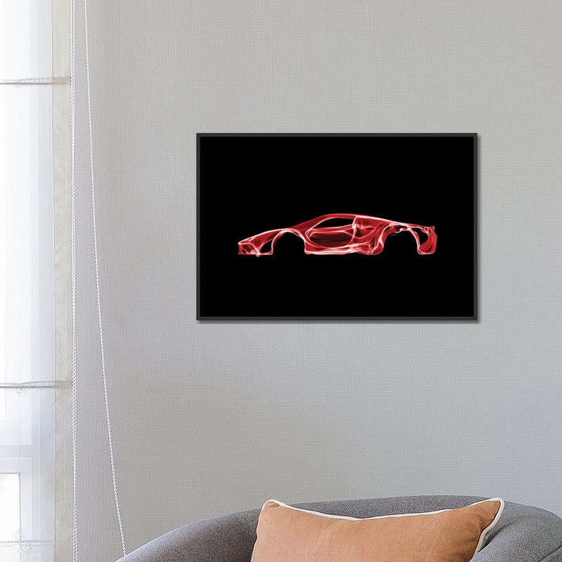 " LaFerrari " by Octavian Mielu, 18" H x 26" W x 1.5" D, Black Framed Canvas, No Mat