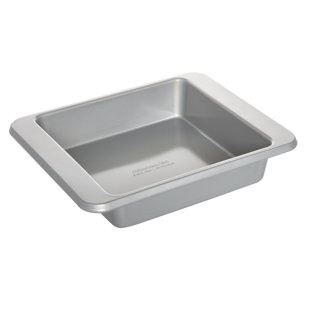 KitchenAid Nonstick Aluminized Steel Rectangular Cake Pan, 9x13-Inch,  Silver