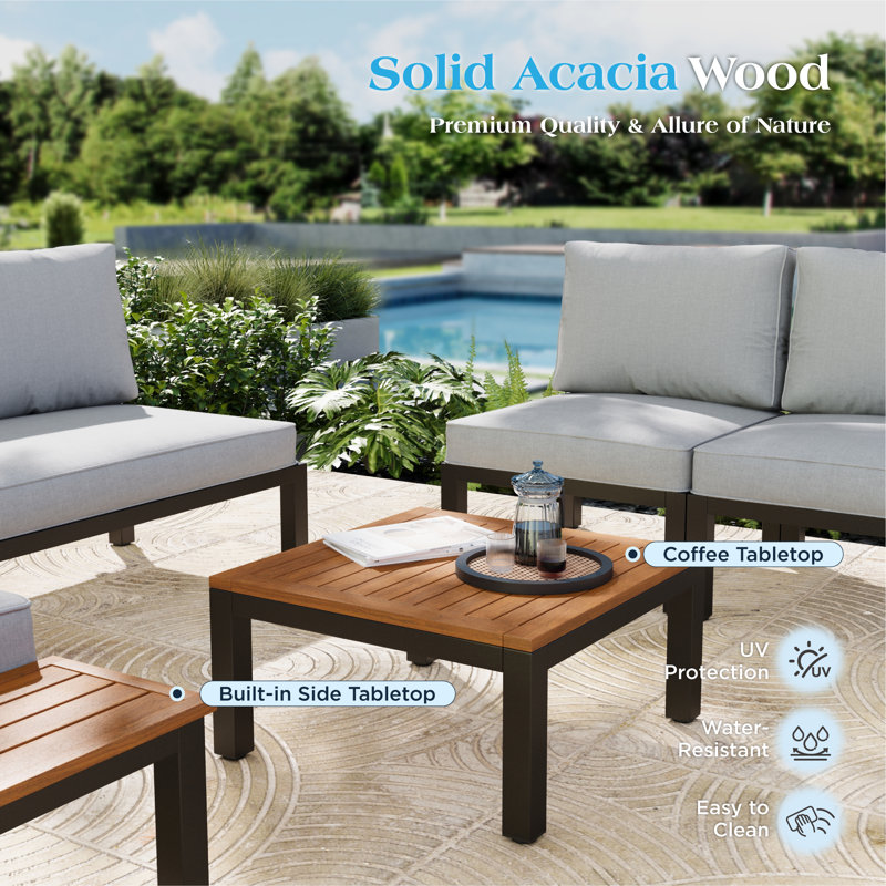 Ensemble de conversation modulaire 8 pièces