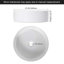 Meuble-lavabo flottant avec lavabo vasque et tablette ouverte, conception moderne peu encombrante-364906929