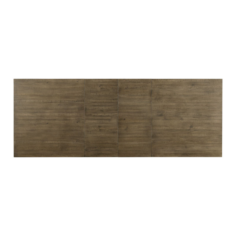 Stone Grey Extendable Rectangular Wood Dining Table