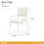 Palm Gate Arm Chair - Cloud White