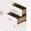 Lit simple en bois avec garde-robe mobile et lit gigogne intégré, bibliothèque blanche pour petits espaces de chambre d'amis-794675907