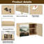 Buffet Buffet avec rangement Atmospherique Pine Forest Art avec 2 portes pour le salon et la cuisine