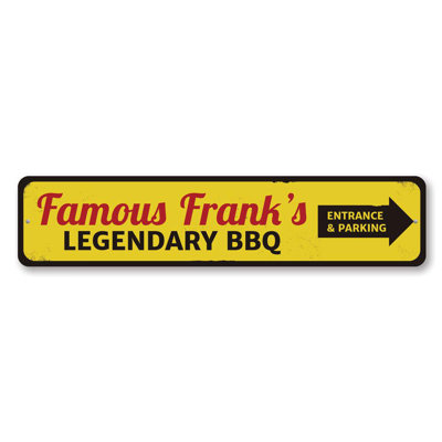 Famous BBQ Custom Aluminum Sign