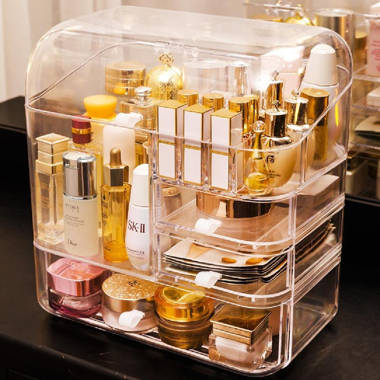 Acrylic Cosmetic Organizer Countertop Storage Display – All About Tidy