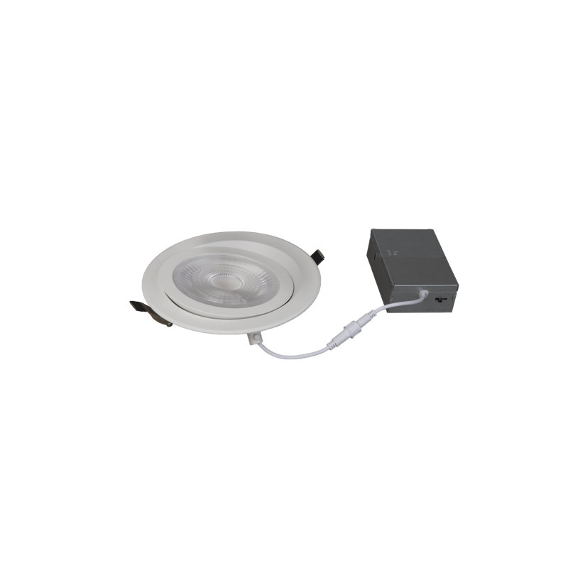 5-pack 4" LED Gimbal Recessed Downlight 9W Dimmable 2700/3000/3500/4000/5000K Selectable