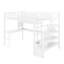 Lit mezzanine double avec lumière DEL et station de charge, lit mezzanine en métal avec bureau et escalier, lit mezzanine avec garde-robe-1815458858